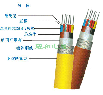 氟塑料绝缘耐高温控制电缆